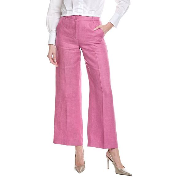 Max Mara Pants - Max Mara Womens Weekend  Malizia Linen Pant, Pink